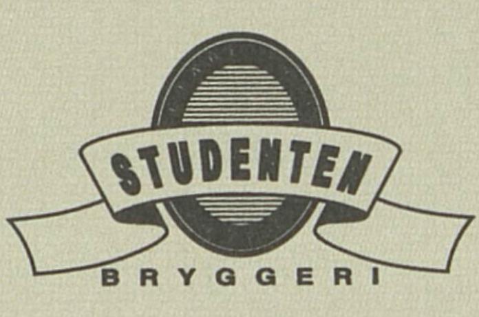 Studenten Bryggeris Logo, mest tekst, uten så mye dekorasjoner
