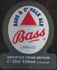 Etiketten til Bass Pale Ale